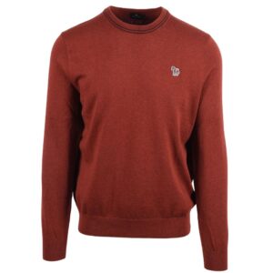 Paul Smith Zebra Badge Red Crew Neck Jumper