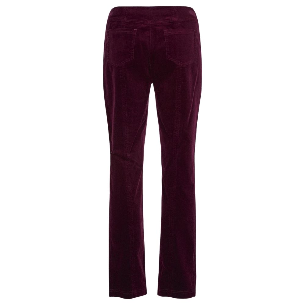 Robell Bella Burgundy Cord Trousers