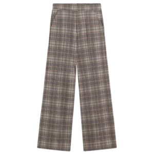 Modern Business Dress Code for Men: The Confidence Formula 55 Yerse Beige Checked Wide Leg Trousers