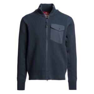 Parajumpers Hart River Full Zip Cardigan in Blue-Grey