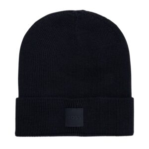 BOSS Foxxy Wool Blend Navy Beanie