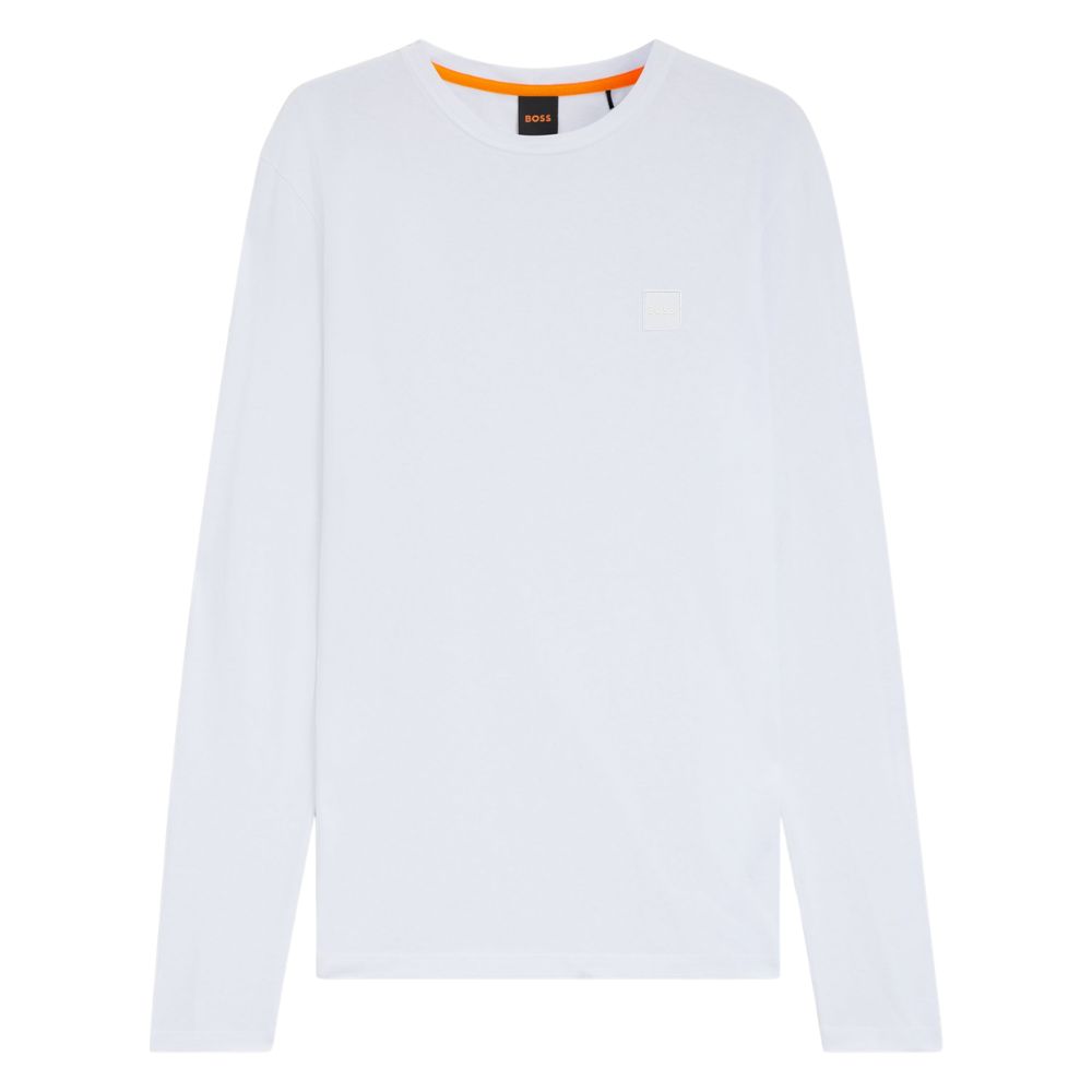 BOSS Long Sleeved White T-Shirt