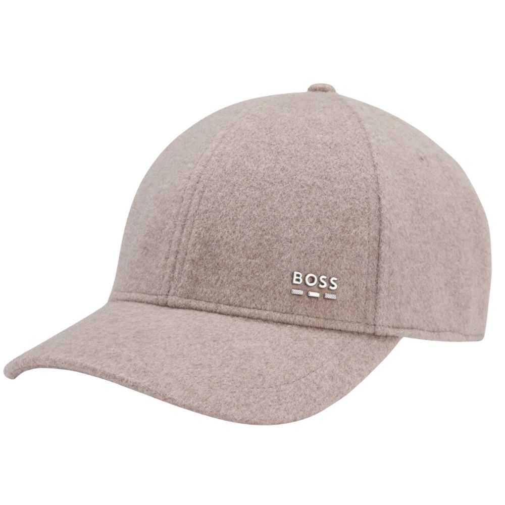 BOSS Wool And Silk Zed Beige Cap