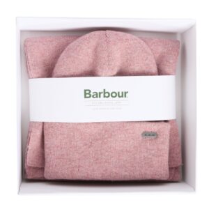 Barbour Women's Winona Pink Beanie and Scarf Gift Set