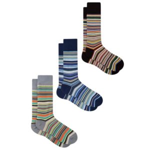 Paul Smith Multi Stripe 3 Pack Sock Cracker Gift Set