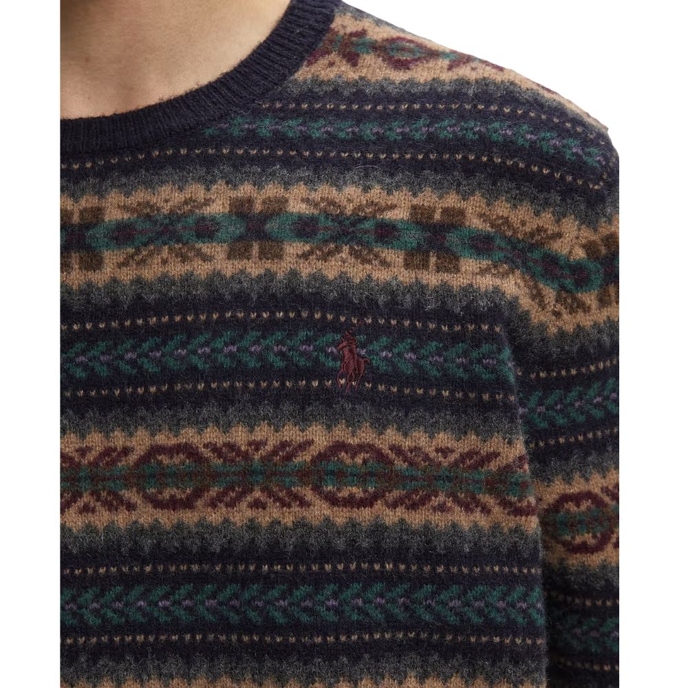 Polo Ralph Lauren Navy Fair Isle Wool Jumper 1
