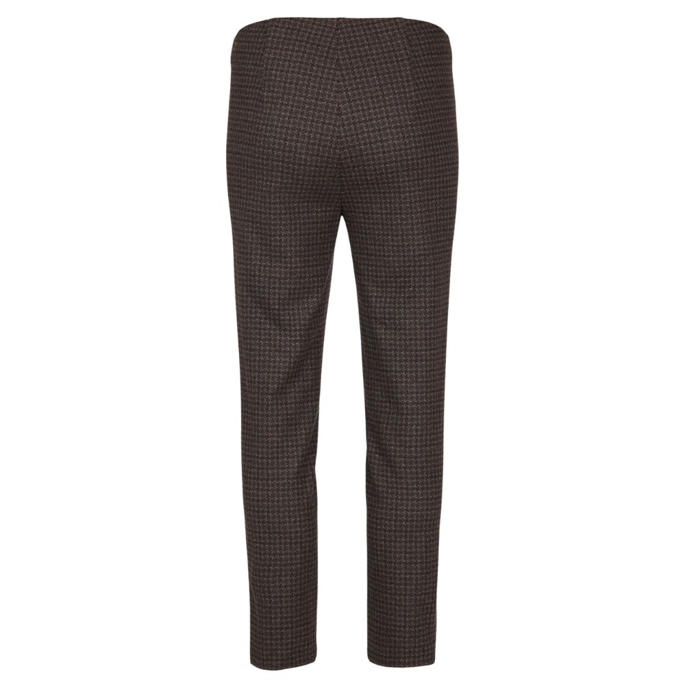 Robell Rose Brown Dogtooth Trousers