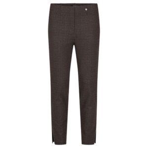 Robell Rose Brown Dogtooth Trousers